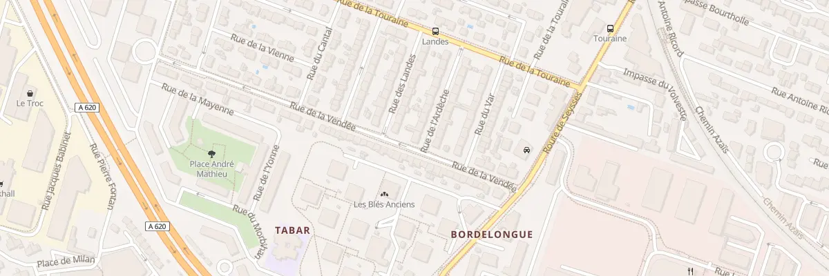 Plan du 1 Rue de l’Ardèche à Toulouse