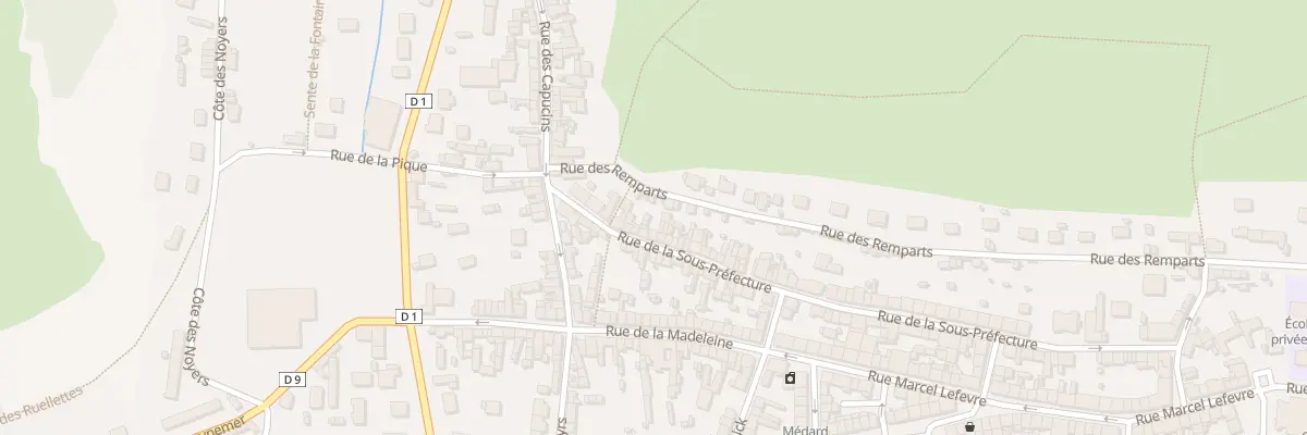 Plan du 92 Rue de la sous Préfecture aux Andelys