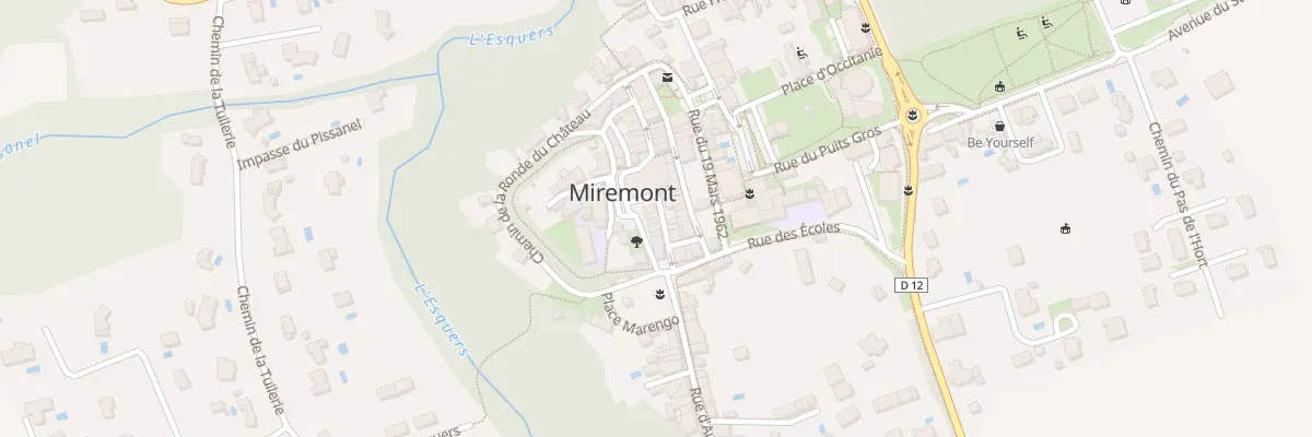Plan du 4 Rue de la Poste à Miremont