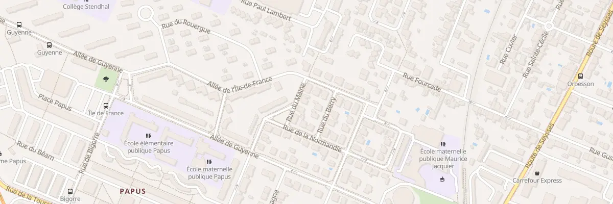 Plan du 10 Rue du Maine à Toulouse