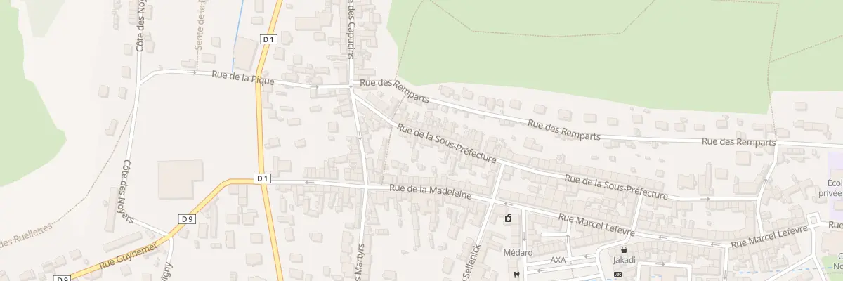 Plan du 83 Rue de la sous Préfecture aux Andelys