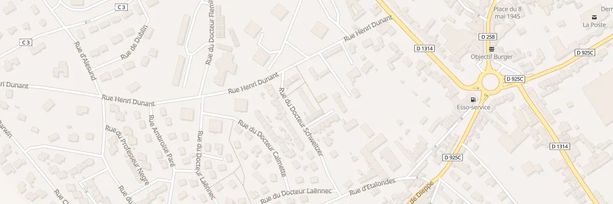 Plan du 13 Rue Doc Schweitzer à Eu