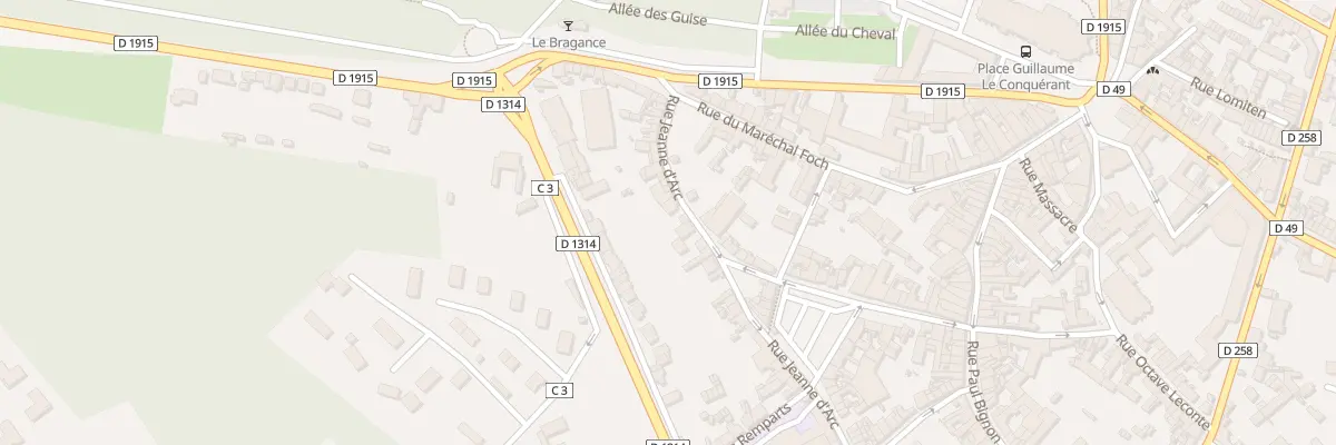 Plan du 75 Rue Jeanne d’Arc à Eu