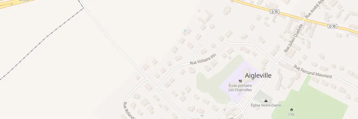 Plan du 28 Rue Voltaire Pin à Aigleville