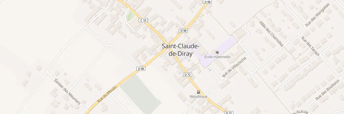 Plan du 30 Rue de la République à Saint-Claude-de-Diray