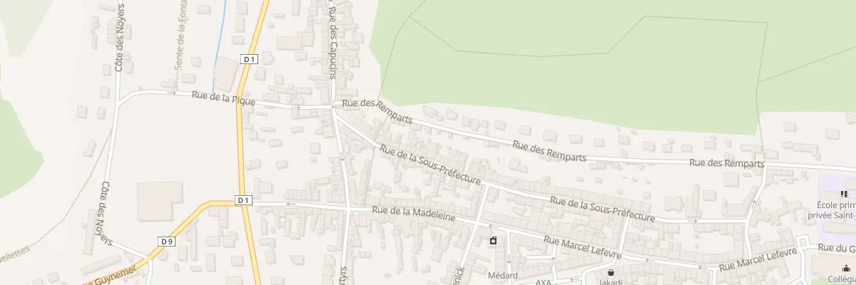 Plan du 80 Rue de la sous Préfecture aux Andelys