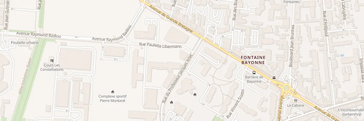 Plan du 1 Rue Paulette Libermann à Toulouse