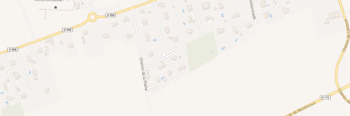 Plan du 169 Che de la Plaine à Montauban