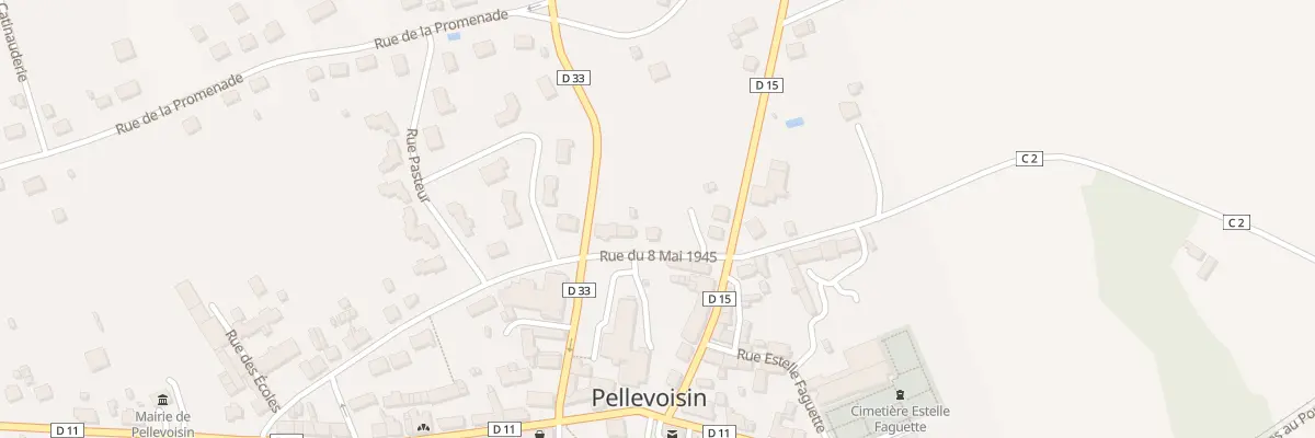 Plan du 6 Rue du Huit Mai 1945 à Pellevoisin