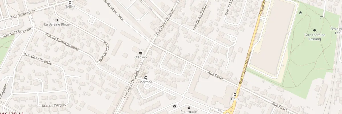 Plan du 101 Rue Fieux à Toulouse