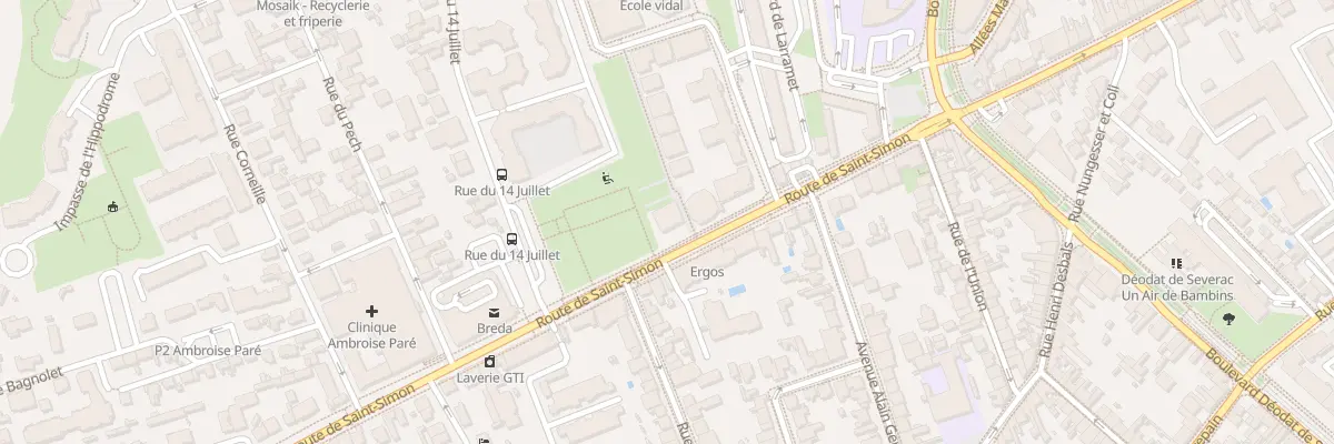Plan du 393 Rte de Saint Simon à Toulouse