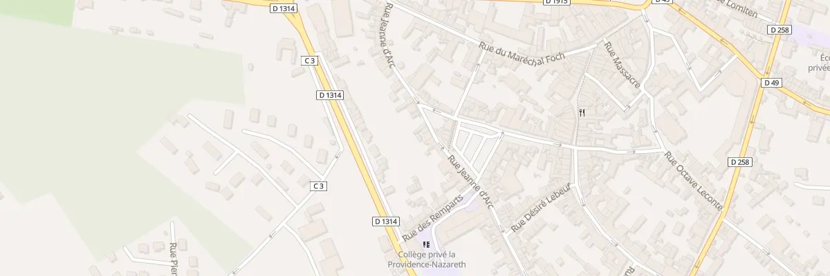 Plan du 67 Rue Jeanne d’Arc à Eu
