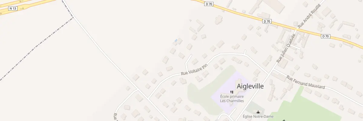 Plan du 22 Rue Voltaire Pin à Aigleville