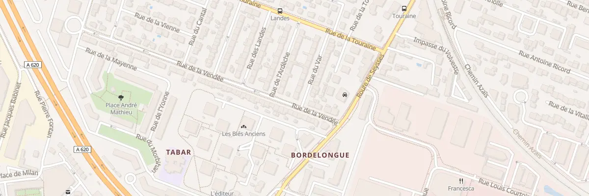 Plan du 1 Rue du Var à Toulouse