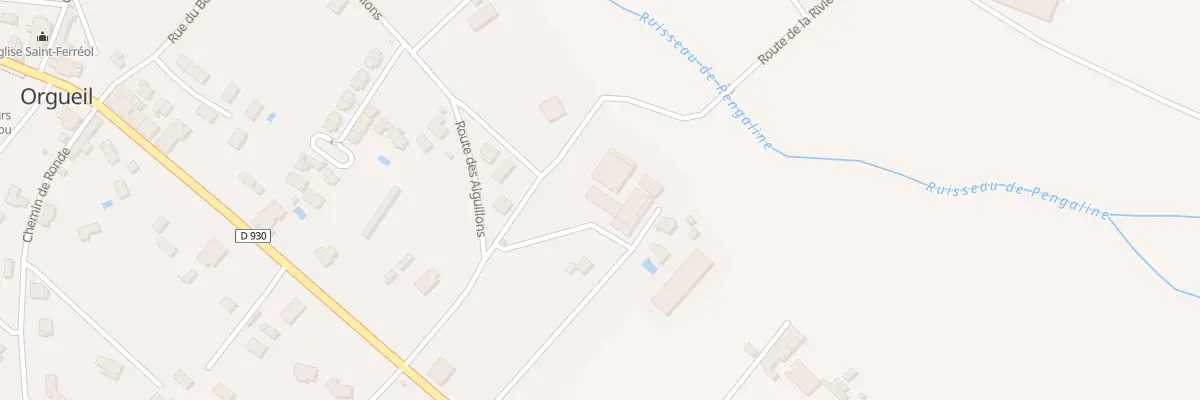 Plan du 124 Rte de la Rivière à Orgueil