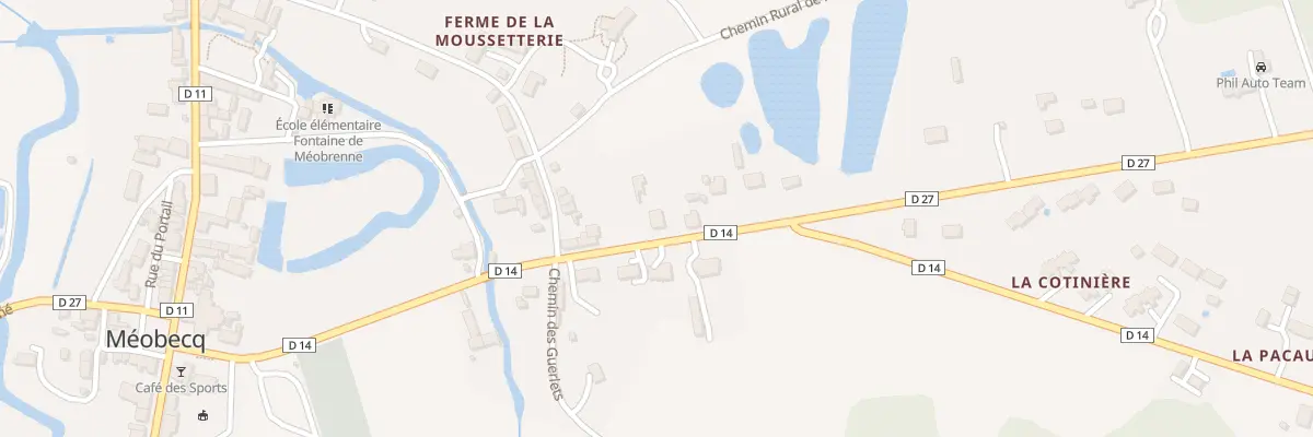 Plan du 19 Rte de Neuillay à Méobecq