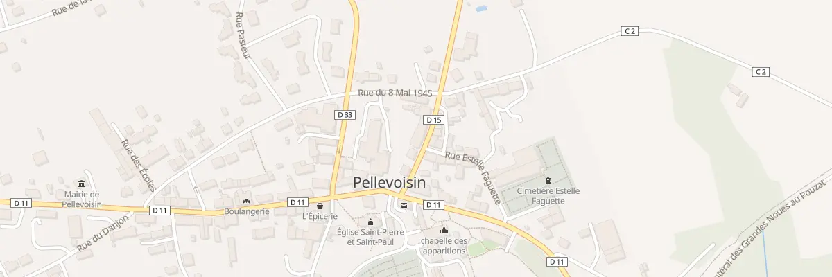 Plan du 6 Rue Georges Bernanos à Pellevoisin