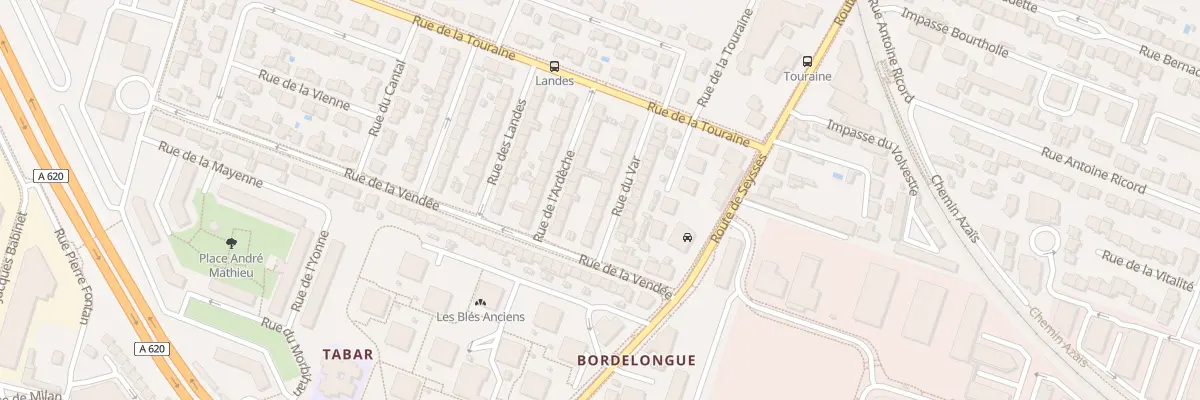 Plan du 7 Rue du Var à Toulouse