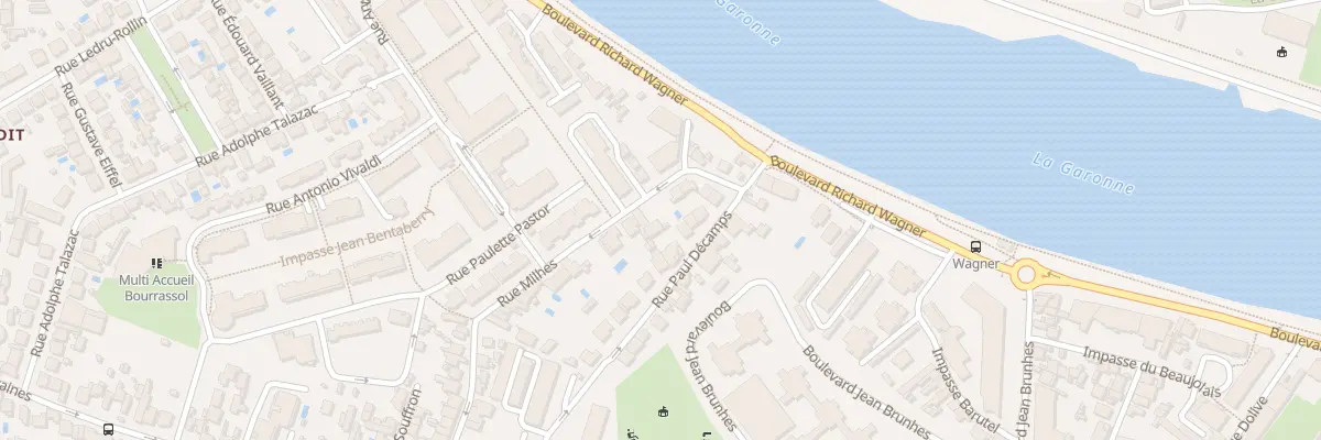 Plan du 54B Rue Milhes à Toulouse