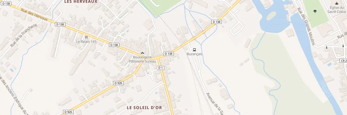 Plan du 4 Rue des Hervaux à Buzançais