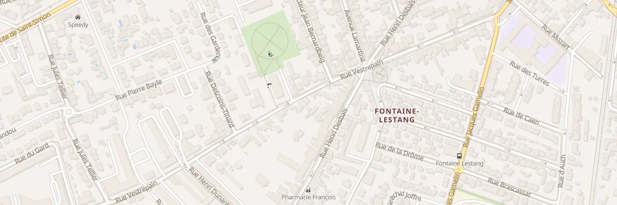 Plan du 72 Rue Vestrepain à Toulouse