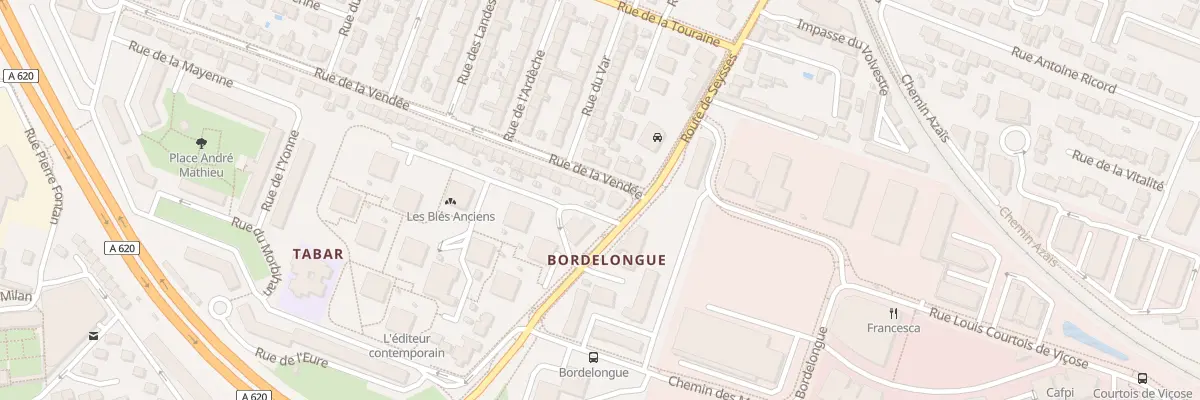 Plan du 1 Rue de la Vendée à Toulouse