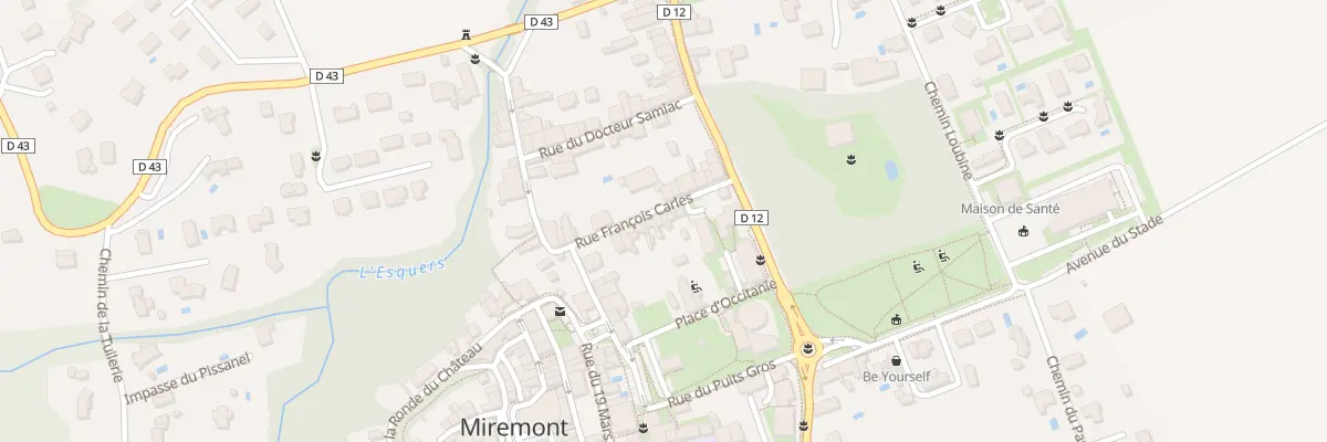 Plan du 16 Rue François Carles à Miremont