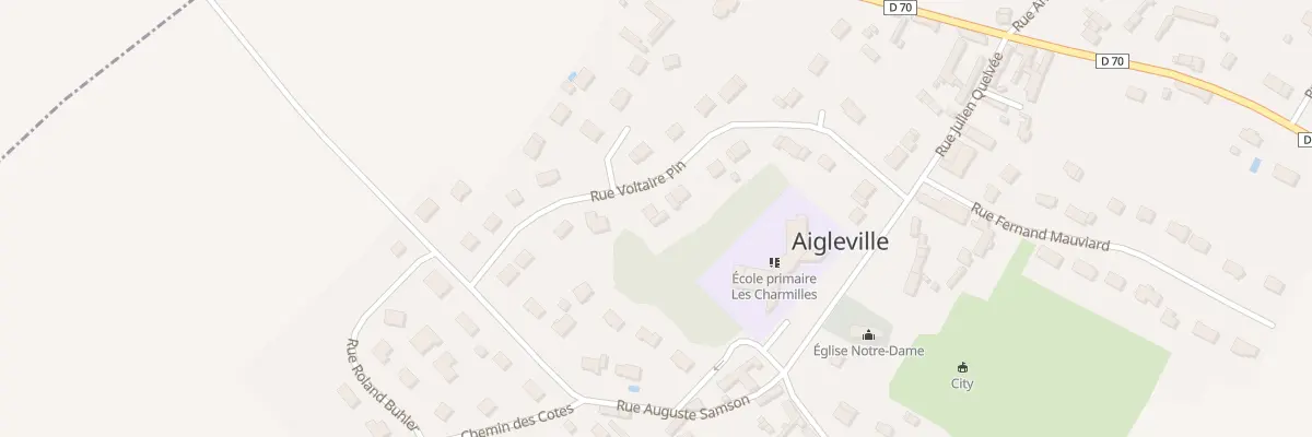 Plan du 13 Rue Voltaire Pin à Aigleville
