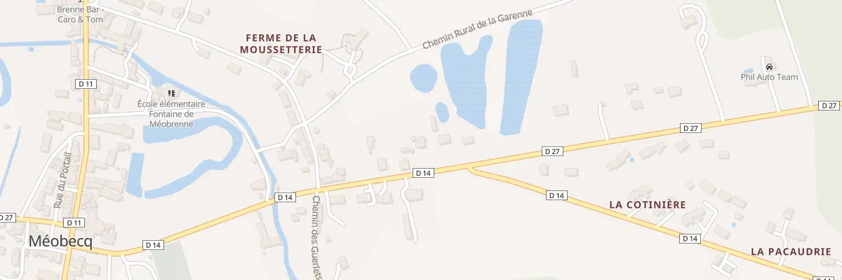 Plan du 23 Rte de Neuillay à Méobecq