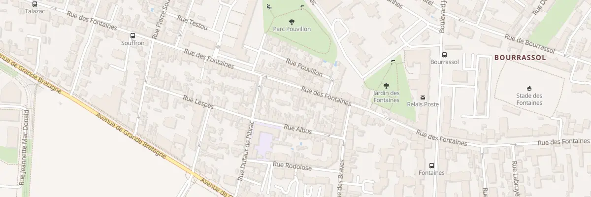 Plan du 133 Rue des Fontaines à Toulouse