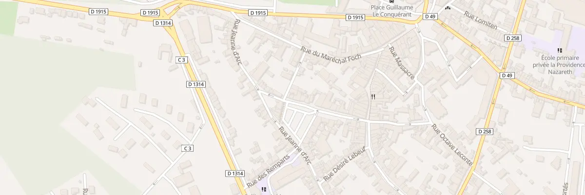 Plan du 6 Pl Saint Jacques à Eu
