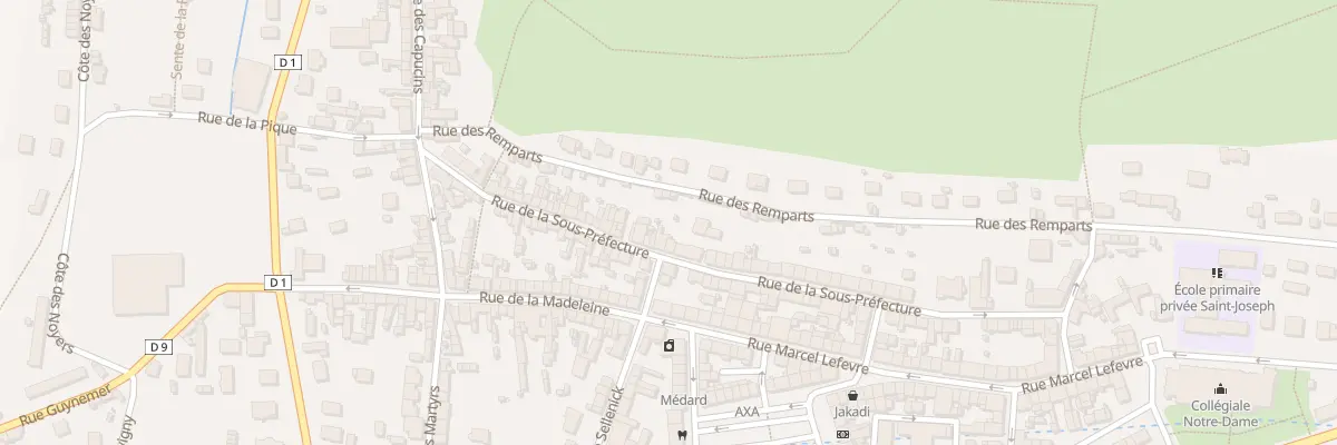 Plan du 56 Rue de la sous Préfecture aux Andelys