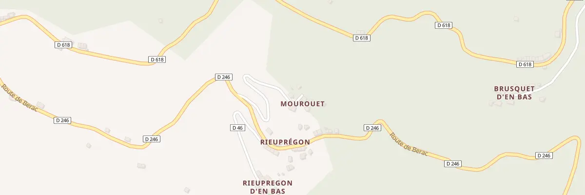 Plan du 343 Mourouet à Boussenac