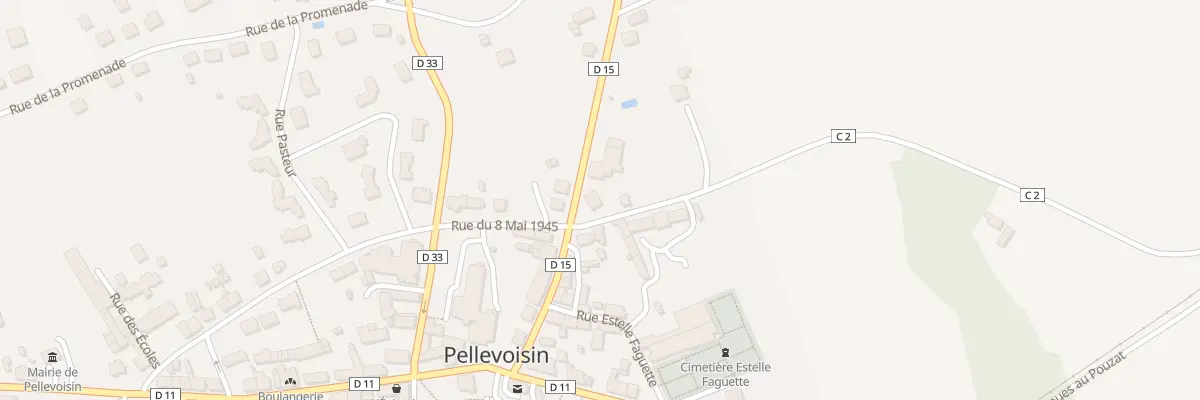 Plan du 9 Rue Georges Bernanos à Pellevoisin