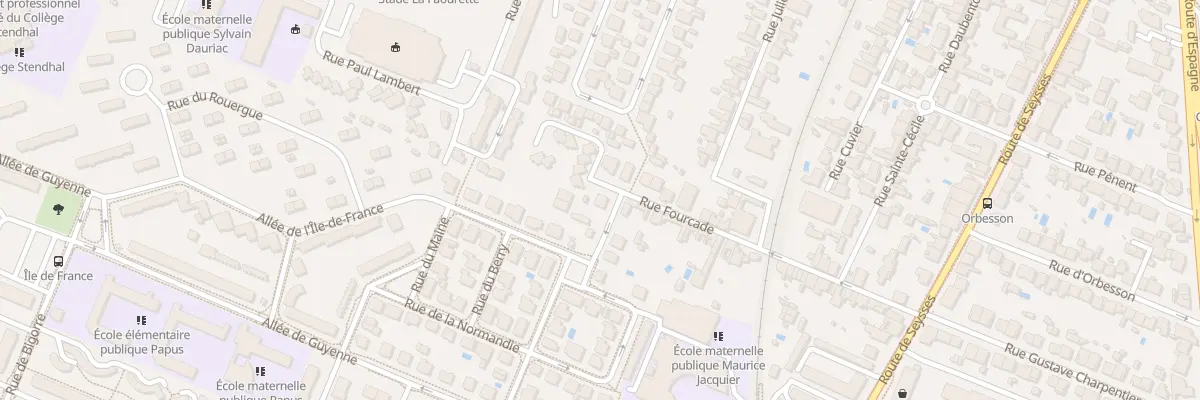 Plan du 53 Rue Fourcade à Toulouse