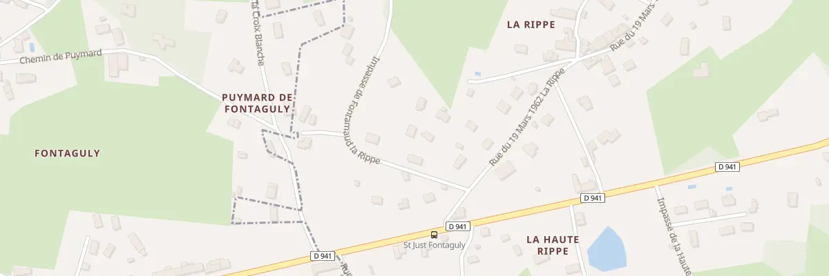 Plan du 8B Imp de Fontamaud La Rippe à Royères