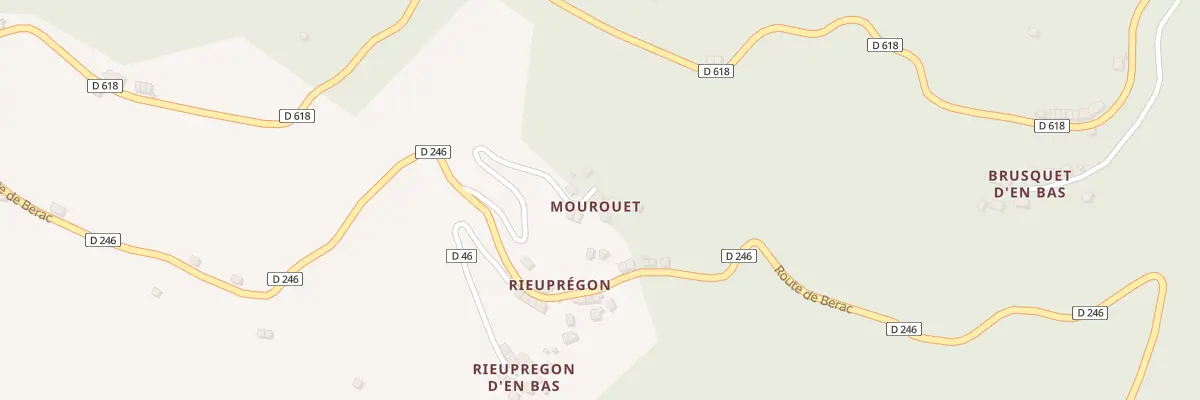 Plan du 345 Mourouet à Boussenac