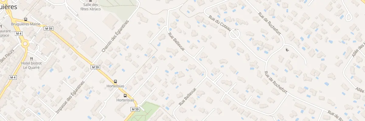 Plan du 15 Rue Bellevue à Bruguières