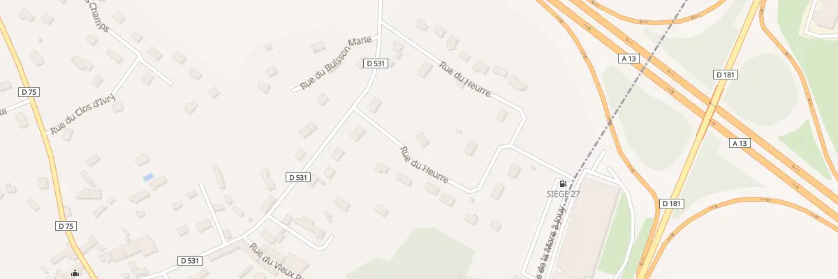 Plan du 1 Rue du Heurre à La Heunière
