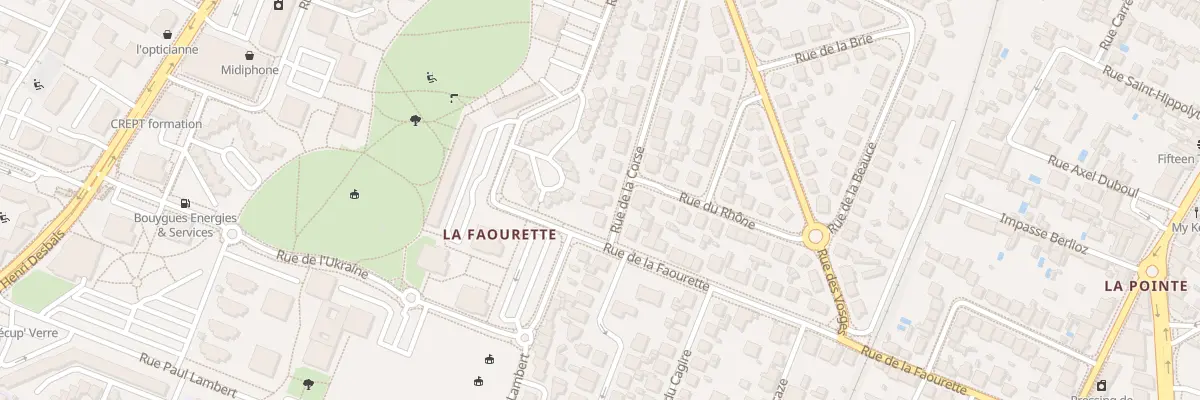 Plan du 3 Rue de la Corse à Toulouse