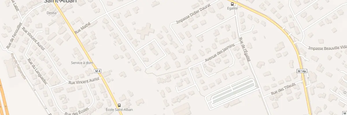 Plan du 23 Rue Saint-Rémy de Provence à Saint-Alban