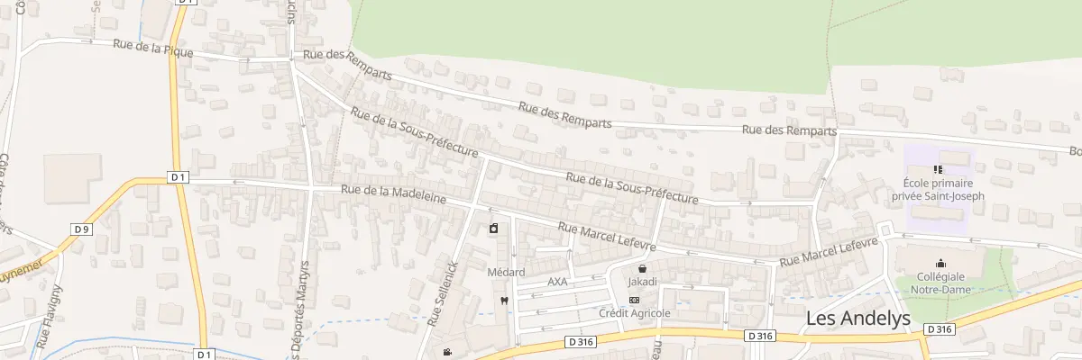 Plan du 49 Rue de la sous Préfecture aux Andelys