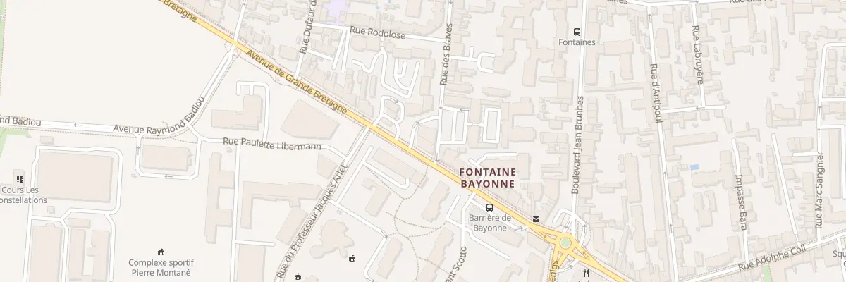 Plan du 88 Av de Grande Bretagne à Toulouse