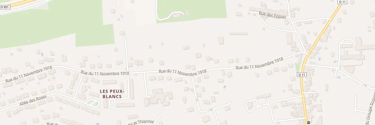 Plan du 28 Rue du 11 Novembre 1918 à Saint-Gaultier