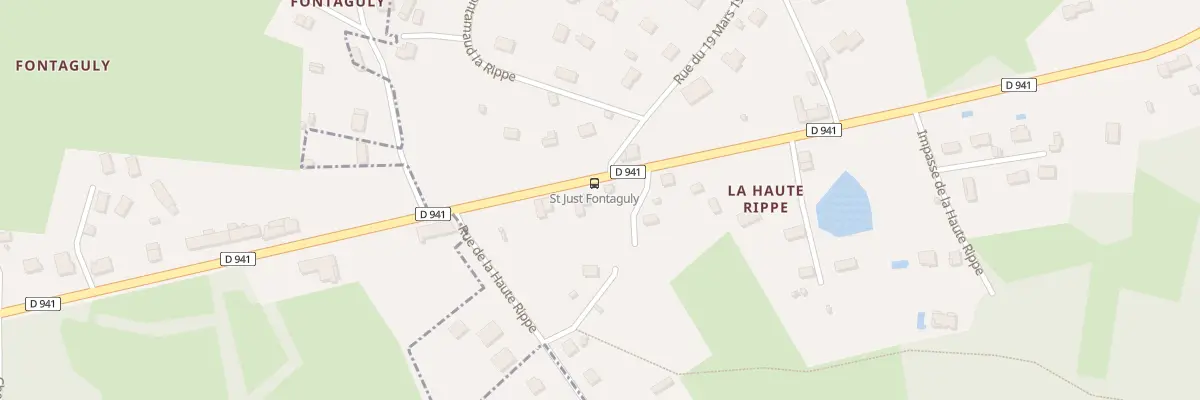 Plan du 8 Av du Général de Gaulle à Royères