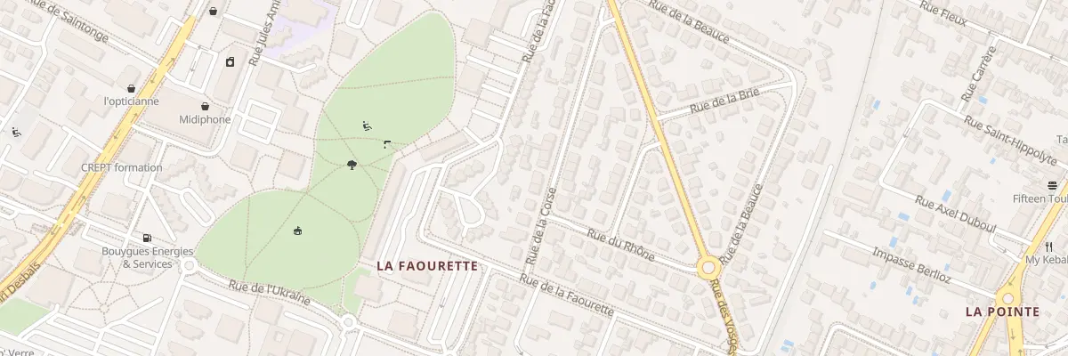 Plan du 11 Rue de la Corse à Toulouse