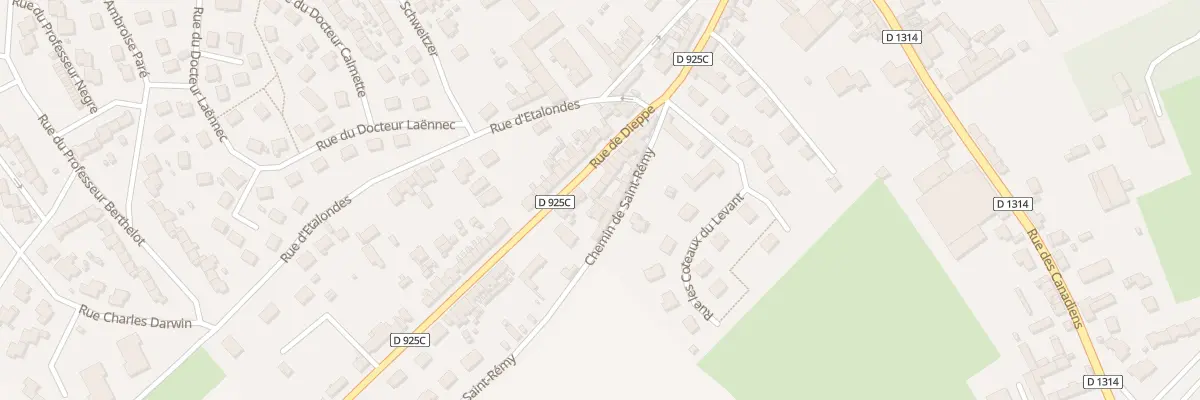 Plan du 55 Rue de Dieppe à Eu