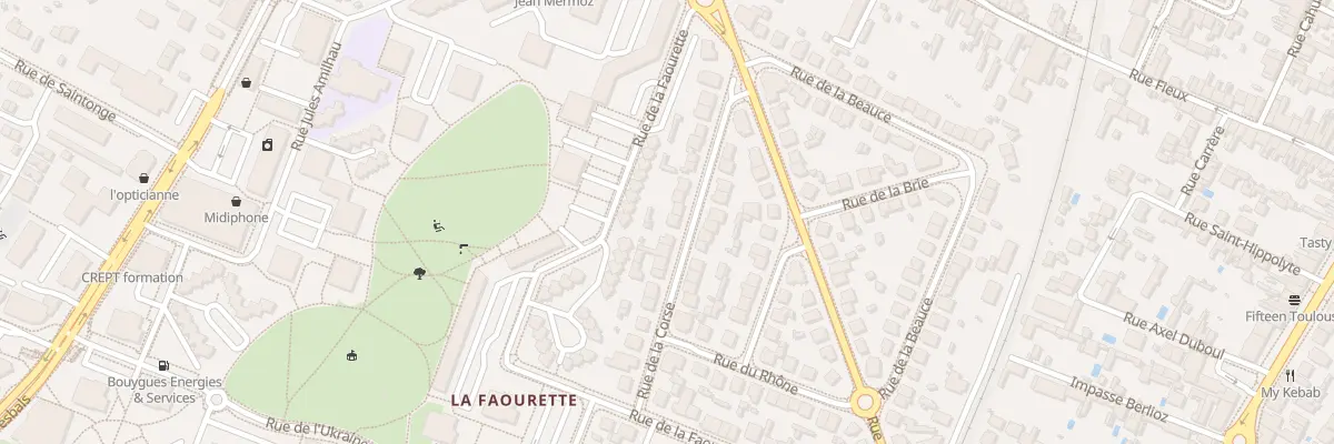 Plan du 21 Rue de la Corse à Toulouse