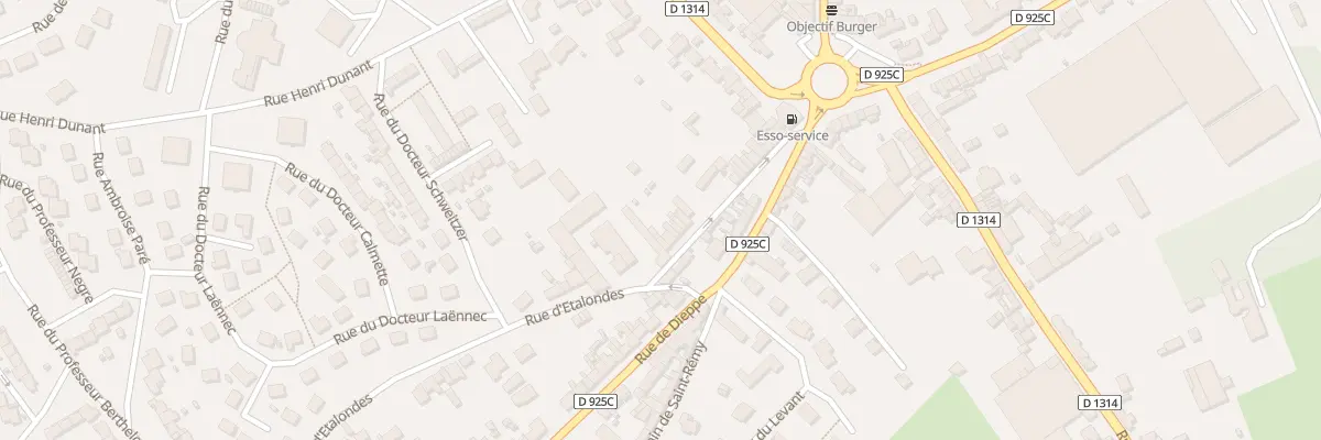 Plan du 36 Rue d’Etalondes à Eu