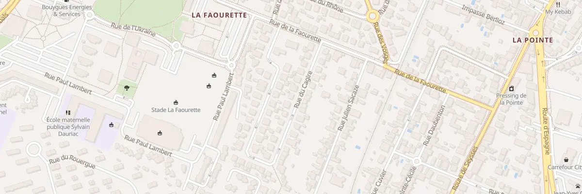 Plan du 14 Rue du Cagire à Toulouse